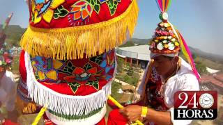 Espectacular video de los quotVoladores de Papantlaquot Vuelo completo HDGoPro [upl. by Annahaj]