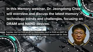 Webinar  Memory Process and Integration Challenges DRAM amp NAND [upl. by Schlesinger]