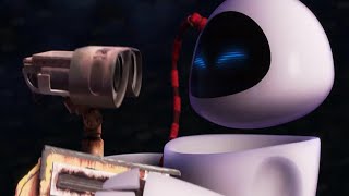 WALL E 2008  WALLe escape from space pod and Walle Eva romance scene [upl. by Oirasan]