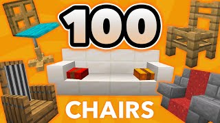 100 Minecraft Chair Ideas How to Build Furniture Designs in Minecraft [upl. by Erund371]