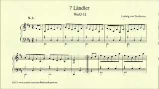 Beethoven 7 Ländler WoO 11 No 3 [upl. by Zachery]