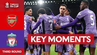 Arsenal v Liverpool  Key Moments  Third Round  Emirates FA Cup 202324 [upl. by Addiego]