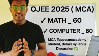 OJEE 2025 MCA  COMPLETE ✅ MATH AND COMPUTER SYLLABUS DISCUSSION ✅ [upl. by Deeyn654]