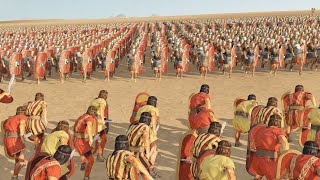 4800 Roman Legionaries Vs 4800 Painted Warriors  Total War Rome 2 [upl. by Gwendolin]