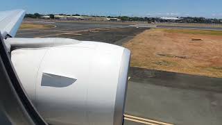 Powerful take off thrust by GE90 of Philippine Airlines 777 with Manila view [upl. by Zerk329]