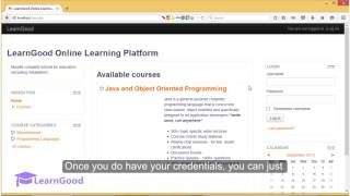 Moodle 30 Tutorial for Beginners  Login for the 1st time [upl. by Joseito]