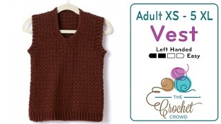 How to Crochet A Mens Vest [upl. by Ball648]