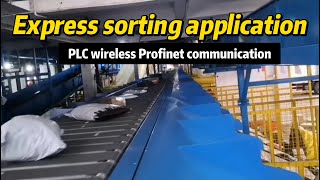 Express sorting wireless application！PLC wireless communication terminals [upl. by Amir]