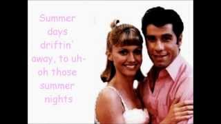 Grease  Summer Nights Lyrics [upl. by Seedman]