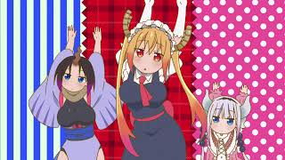 『4KHDR』Miss Kobayashis Maid Dragon  OP  Opening  Creditless [upl. by Nwadrebma548]