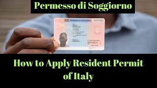 How to Apply Resident Permit of Italy  Permesso di Soggiorno [upl. by Collimore770]