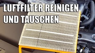 Luftfilter reinigen tauschen wechseln [upl. by Katlin83]