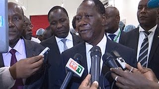 Le Président Ouattara visite la société chocolatière CEMOI de Yopougon [upl. by Neeuq517]