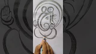 Ganesha Drawing Easy And Quick Sketch Tutorial  How To Draw Ganesh Ji Step By Step  shorts [upl. by Gord82]