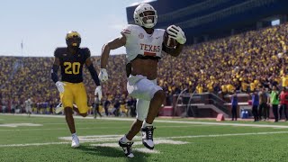 Michigan vs Texas  NCAA Football 9724 Full Game Highlights College Football 25 Sim [upl. by Akcirre]