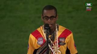 PNG National Anthem  Leslie Gagau Live Performance 2016 [upl. by Otirecul]