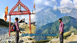 AADI HIMANI CHAMUNDA TREK  KANGRA HIMACHAL PRADESH [upl. by Enajiram]