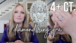 All About My Wedding Ring QA Diamonds vs Moissanite 💎 [upl. by Twitt]