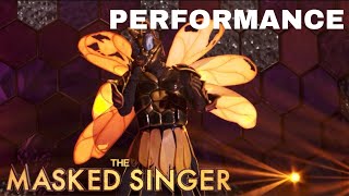 Wasp sings “Skyscraper” by Demi Lovato  The Masked Singer  Season 12 [upl. by Ffilc]