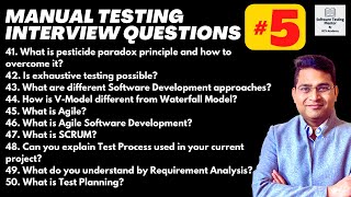 Manual Testing Interview Questions and Answers with Examples  Part 5 [upl. by Ajar874]