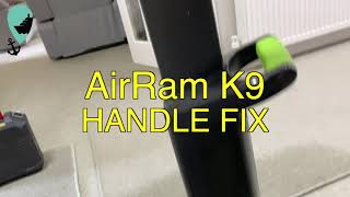 Gtech AIRRAM K9  Mid Handle separation repair for pennies [upl. by Aiciles957]