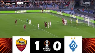 RomaDinamo Kiev 10  UEFA Europa League 202425  Highlights della Partita [upl. by Onid154]