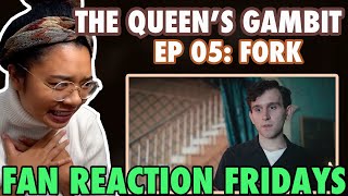 THE QUEENS GAMBIT Episode 5 quotForkquot Reaction amp Review  Fan Reaction Fridays [upl. by Munafo]