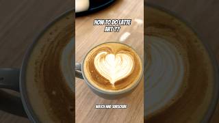 How to do latte art music love coffee barista ytshorts trending latteart baristalife yt [upl. by Yma]