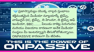 Onpassive go founder in telugu 💁‍♂️ ప్రపంచం మీడియా మన ఫౌండర్స్ గురించి ఎందుకు తెలుసుకుంటాయి🎉 value💯 [upl. by Einnaf97]