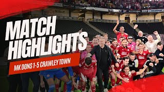 HIGHLIGHTS  MK Dons vs Crawley Town [upl. by Vidda]