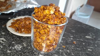 HomeMade Nutless and Fruitless Granola Recipe Cook with Rayo [upl. by Douglas]