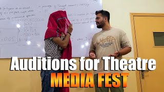 Auditions for Theatre 😂  Media Fest Bahria University Islamabad [upl. by Sletten516]