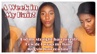 How I Wrap My Hair amp How to Moisturize Straight Natural Hair  Simply Subrena [upl. by Tillinger]