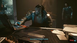 Cyberpunk 2077 What happens when you try to pull your hand away from Placide [upl. by Salvay]