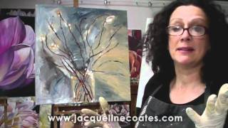 JACQUELINE COATES HOW 2 PAINT FLOWERS [upl. by Wescott487]