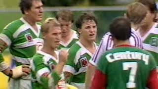 Wally v Alfie WynnumManly v Ipswich 1987 Winfield State League  Lang Park [upl. by Sihun42]