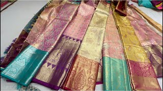 Chickpet Bangalore wholesale pure Silk sareesWedding silk sareesSingle saree courier available [upl. by Nichols]