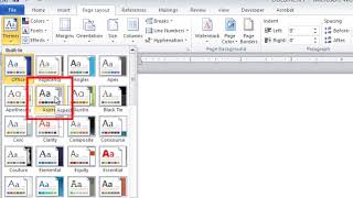 Microsoft Word How to Change Theme Colors [upl. by Aubrie579]