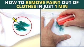 How To Remove Paint From Clothes [upl. by Eiresed944]