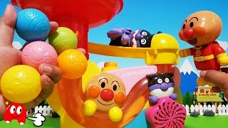 アンパンマン おもちゃ コロコロ ポンポンホッパーで遊ぼう！ばいきんまん もいるよ！Toy Kids トイキッズ [upl. by Rento]