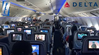 Trip Report Delta Airlines Boeing 767400ER MAIN CABIN [upl. by Kipton287]