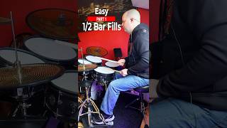 EASY DRUM Fills  Half Bar Fills Part 1 drumlesson [upl. by Trant250]