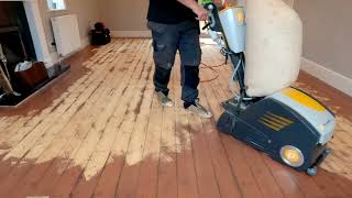 Pine Floor wood sanding Scunthorpe Doncaster Hull amp Lincoln [upl. by Klute]