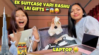 RASHU LAI GIFTS DUBAI BATA😱kk Diye taKHUSI KO SIMANA XAINA😭😍 [upl. by Leibrag654]