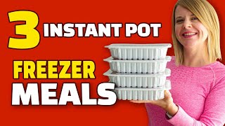 3 Instant Pot Freezer Meals  Ground Turkey  Cook from Frozen in Your Pressure Cooker [upl. by Akinar]