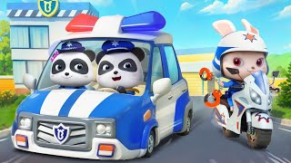 Super Police Patrol Team  Police Chase  Police Car  Nursery Rhymes amp Kids Songs  BabyBus [upl. by Enahc]