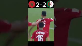 Morocco VS Algeria 🥶 football shorts youtubeshorts [upl. by Nomelif174]