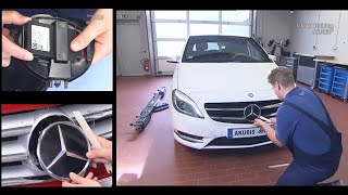 MercedesBenz  Removal amp Installation of the COLLISION PREVENTION ASSIST sensor [upl. by Nnylarak]