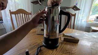 Elite Gourmet EC812 Electric 12 Cup Coffee Percolator Review great thing to have during this time [upl. by Allianora]