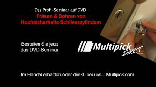 Schlüsseldienst Ausbildung DVD Fräsen und Bohren von Multipick  Trailer [upl. by Ahsemit]